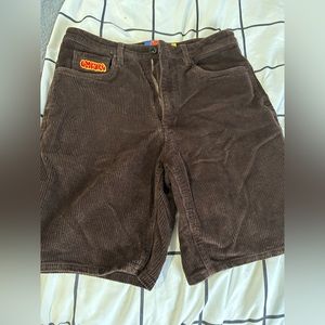 Brown Corduroy Empyre Shorts.